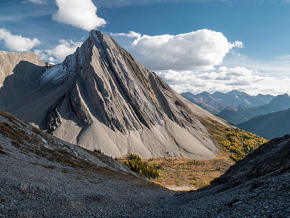 Mount Mercer over the Mercer Creek valley.