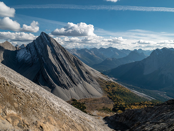 Mount Mercer over the Mercer Creek valley.