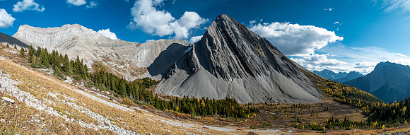 Mount Mercer over the Mercer Creek valley.