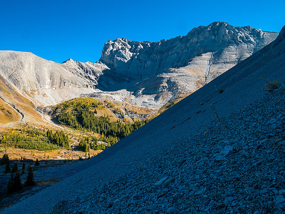 Mount Allenby over the Mercer Creek valley.