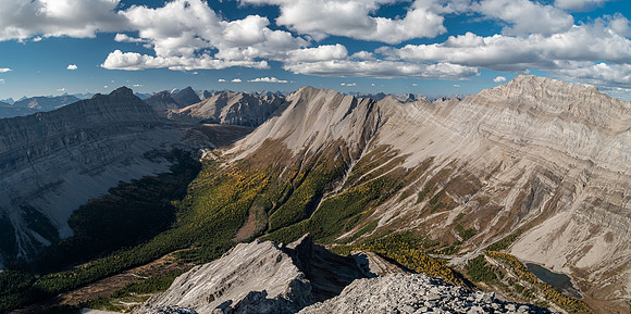 Bashan Peak and Allenby Creek to Allenby Pass. Beersheba at right.