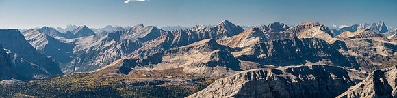 Nestor Peak and Ridge in front of Indian and Octopus.