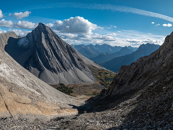 Mount Mercer over the Mercer Creek valley.