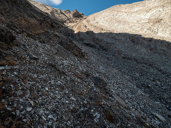 Descending to Mercer Creek.
