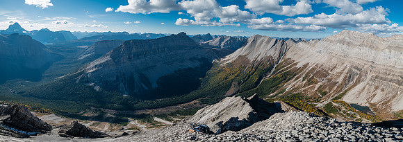 Bashan Peak and Allenby Creek to Allenby Pass. Beersheba at right.
