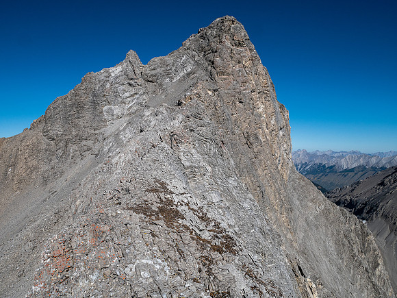 Looking up the south end of the south ridge of Allenby.