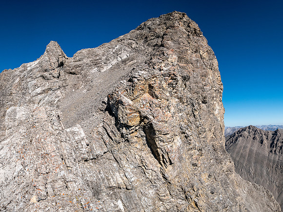 Looking up the south end of the south ridge of Allenby.