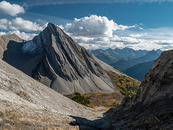 Mount Mercer over the Mercer Creek valley.