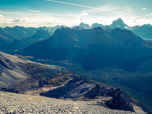 Cautley Peak and the descent route to Mercer Creek at lower left.