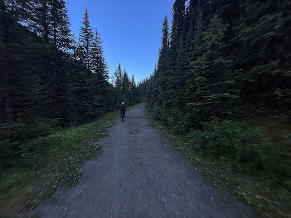 Biking back along the Cascade fire road.