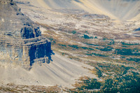 Striking cliffs and landscapes in the Henretta Creek bowl.
