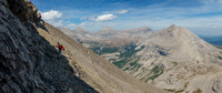 Traversing to the NE ascent slopes of the NW outlier.
