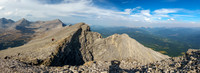 Arguably I'm on the true summit and the cairn is slightly lower but who knows? It's close.