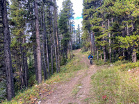 Biking further up the Cataract Creek trail remains pretty easy compared to a lot of bike approaches.