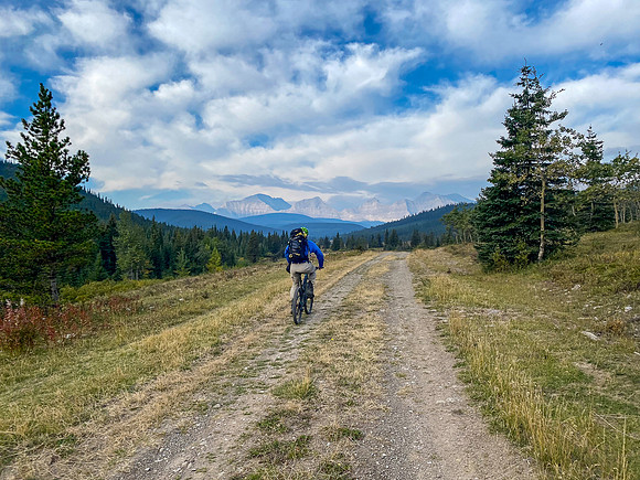 The biking up Cataract Creek is pretty darn easy for the first ~5km.