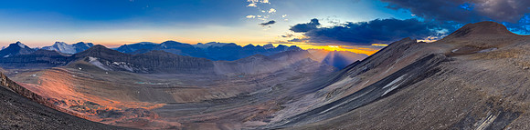 Stunning sunset views from Andover Peak.