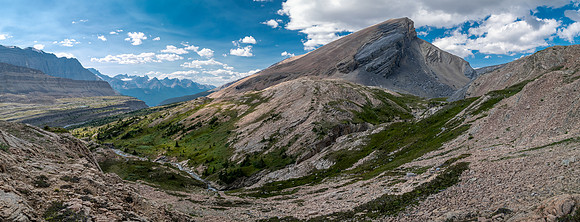 Hiking SE up Beauty Creek to the base of Andover.