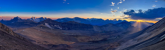 Stunning sunset views from Andover Peak.