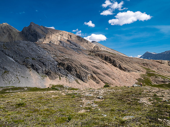 Hiking SE up Beauty Creek to the base of Andover.