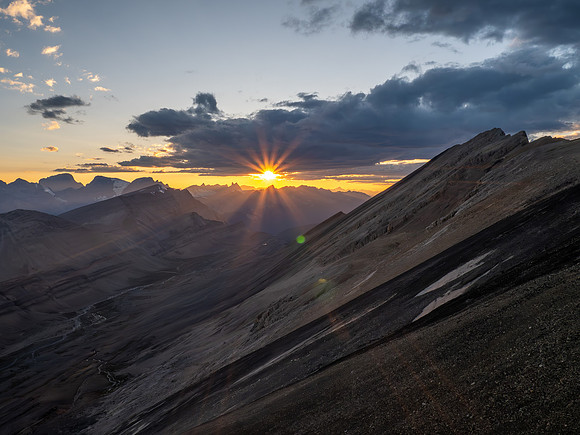 Stunning sunset views from Andover Peak.