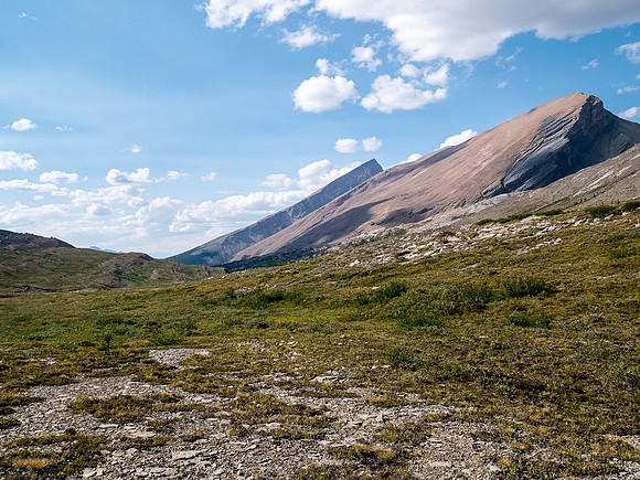 Hiking SE up Beauty Creek to the base of Andover.