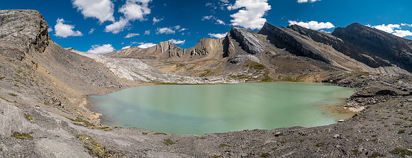 Hiking past the Beauty Lakes south of Mount Wurzburg.