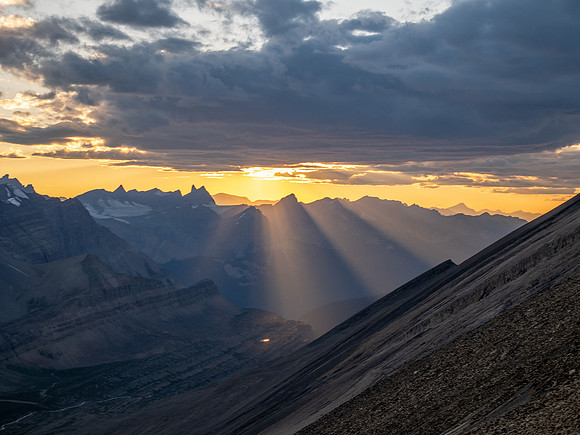 Stunning sunset views from Andover Peak.