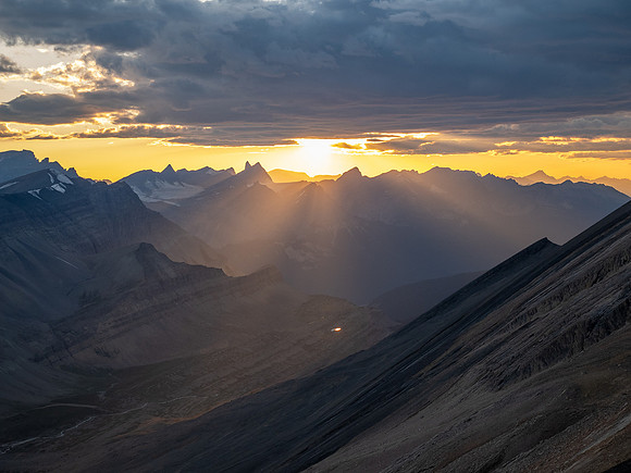 Stunning sunset views from Andover Peak.