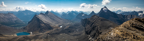 Views south to Nigel Peak.