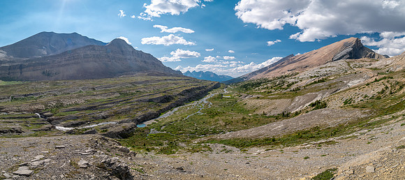 Hiking SE up Beauty Creek to the base of Andover.