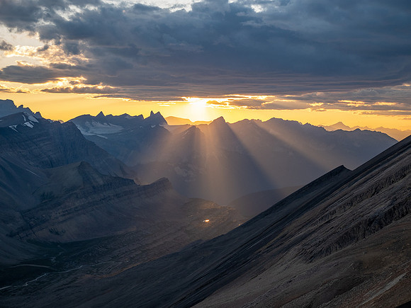 Stunning sunset views from Andover Peak.