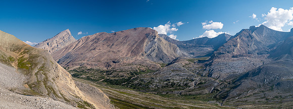 Descending from Tangle Pass into Beauty Creek.