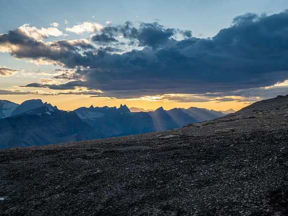 Stunning sunset views from Andover Peak.