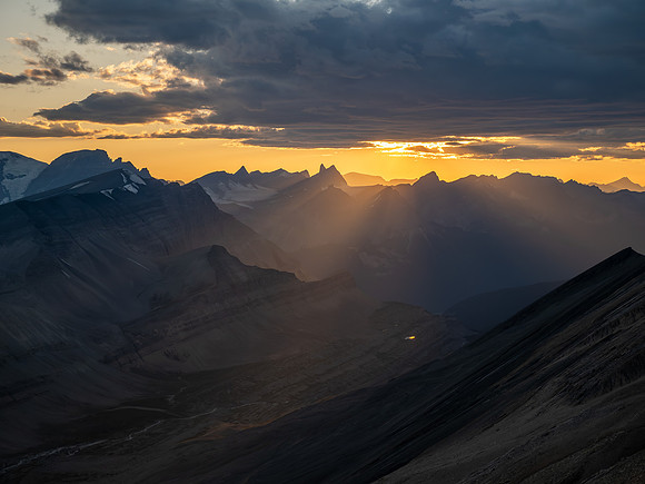 Stunning sunset views from Andover Peak.