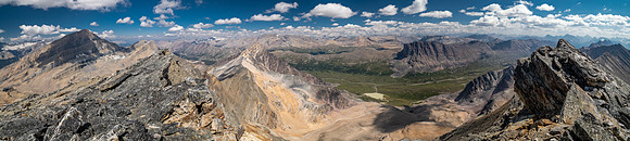 Views over Jonas Pass from the summit of Mount Struan.