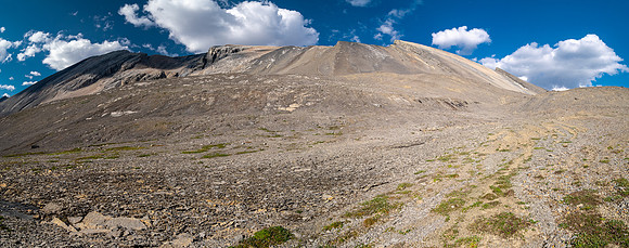 Starting up SW slopes of Andover Peak.
