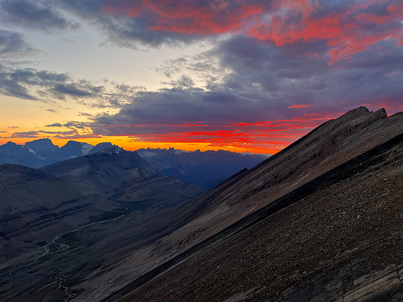 Stunning sunset views from Andover Peak.
