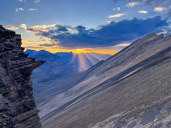 Stunning sunset views from Andover Peak.