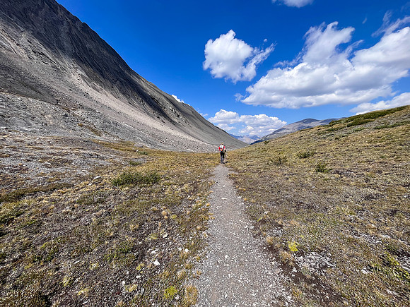 Hiking the north route from Wilcox Lake / Pass to Tangle Falls.