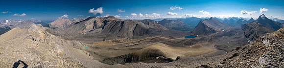 Views over Beauty Creek to Wurzburg and Andover Peak.
