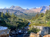 Hiking off trail to Tangle Pass.