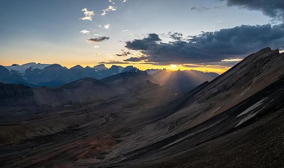 Stunning sunset views from Andover Peak.
