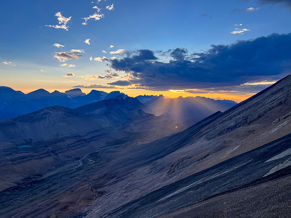Stunning sunset views from Andover Peak.