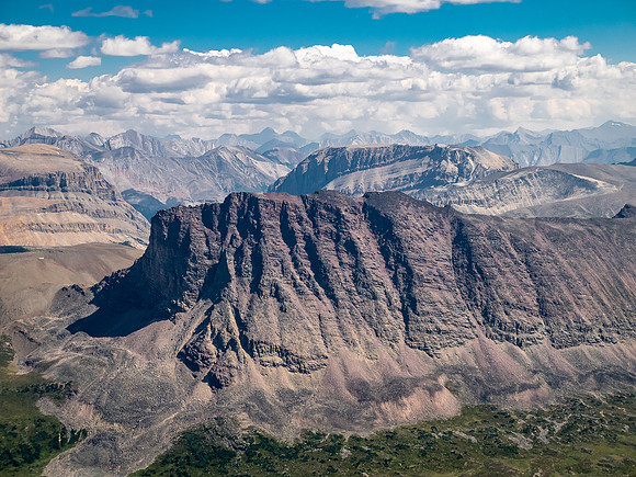 Views over Jonas Pass from the summit of Mount Struan.