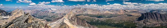 Views over Jonas Pass from the summit of Mount Struan.