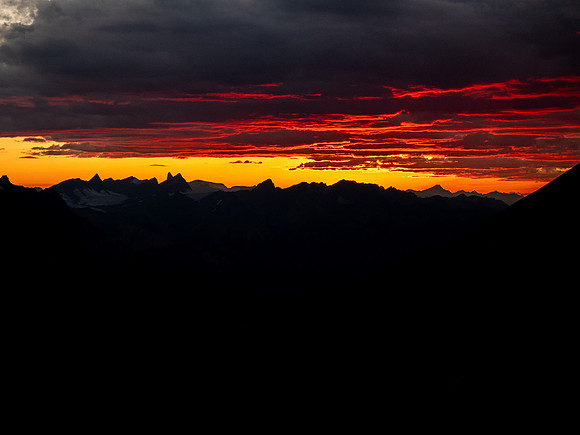 Stunning sunset views from Andover Peak.