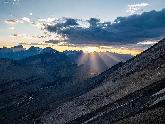 Stunning sunset views from Andover Peak.