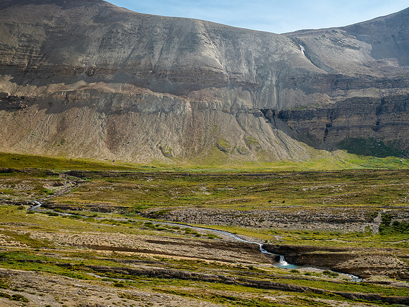 Hiking SE up Beauty Creek to the base of Andover.