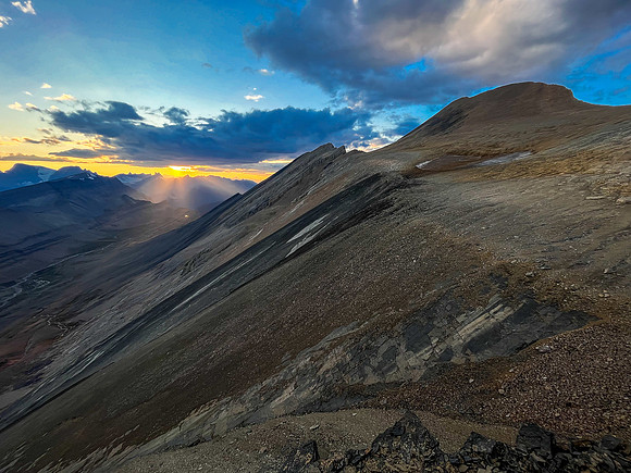 Stunning sunset views from Andover Peak.
