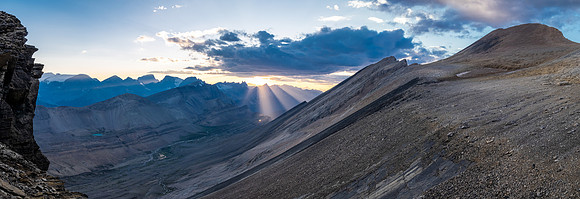 Stunning sunset views from Andover Peak.